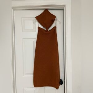 Cult Gaia Cameron knit dress in the color sand, size S